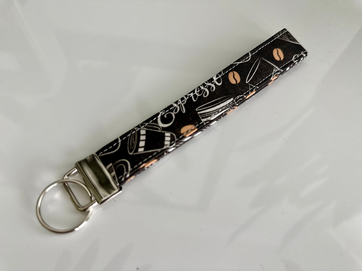 Coffee Key Fob Wristlet